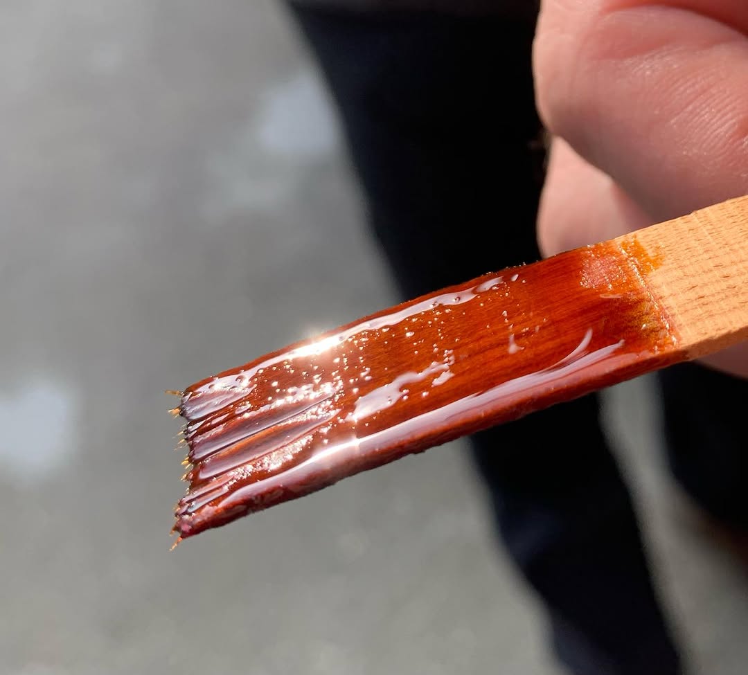 Liquid gold oil varnish — homemade Cremonese formula